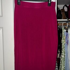 Banana Republic Fuchsia Midi Skirt